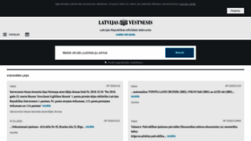What Vestnesis.lv website looked like in 2020 (4 years ago)