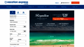 What Vacationexpress.com website looked like in 2020 (4 years ago)