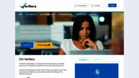 What Verifiera.se website looked like in 2020 (4 years ago)