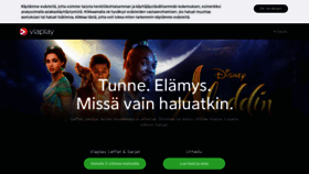 What Viaplay.fi website looked like in 2020 (4 years ago)