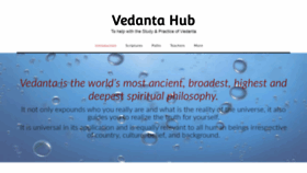 What Vedantahub.org website looked like in 2020 (4 years ago)