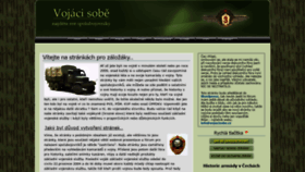 What Vojacisobe.cz website looked like in 2020 (4 years ago)