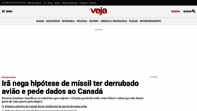 What Veja.com.br website looked like in 2020 (4 years ago)