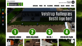 What Volstruprullegraes.dk website looked like in 2020 (4 years ago)