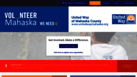 What Volunteermahaska.org website looked like in 2020 (4 years ago)