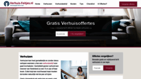 What Verhuis-feitjes.nl website looked like in 2020 (4 years ago)