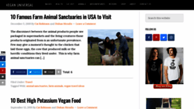 What Veganuniversal.com website looked like in 2020 (4 years ago)