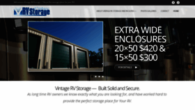 What Vintagervstorage.com website looked like in 2020 (4 years ago)
