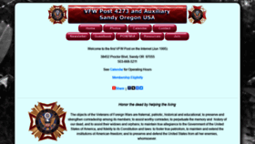 What Vfw4273.org website looked like in 2020 (4 years ago)
