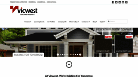 What Vicwest.com website looked like in 2020 (4 years ago)