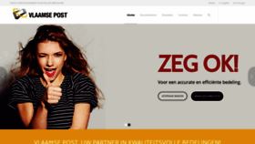 What Vlaamsepost.be website looked like in 2020 (4 years ago)