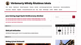 What Vorosmarty-iskola.hu website looked like in 2020 (4 years ago)