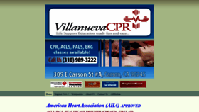 What Villanuevatrainingsite.com website looked like in 2020 (4 years ago)