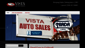 What Vistaautosalesidaho.com website looked like in 2020 (6 years ago)