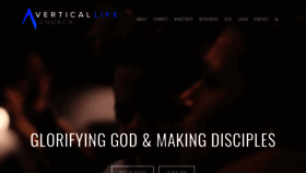 What Verticallifechurch.com website looked like in 2020 (4 years ago)