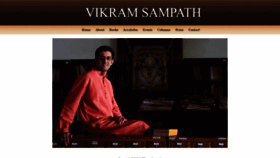 What Vikramsampath.com website looked like in 2020 (4 years ago)
