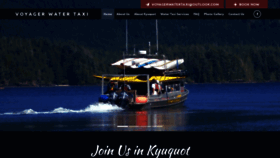 What Voyagerwatertaxi.com website looked like in 2020 (4 years ago)