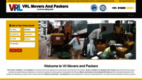 What Vrlmoverpackers.in website looked like in 2020 (4 years ago)