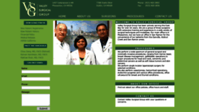 What Valleysurgicalgroup.com website looked like in 2020 (4 years ago)