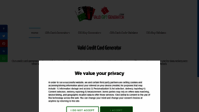 What Validgiftgenerator.com website looked like in 2020 (4 years ago)