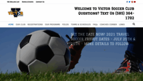 What Victorsoccerclub.org website looked like in 2020 (4 years ago)