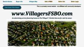 What Villagersfsbo.com website looked like in 2020 (4 years ago)