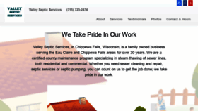 What Valleysepticserviceschippewafalls.com website looked like in 2020 (4 years ago)