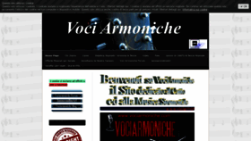 What Vociarmoniche.com website looked like in 2020 (4 years ago)