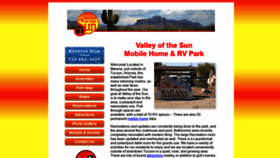 What Valleyofthesunrv.com website looked like in 2020 (4 years ago)