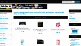 What Vinylstickersdirect.co.uk website looked like in 2020 (4 years ago)