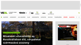 What Veol.hu website looked like in 2020 (4 years ago)