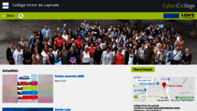 What Victordelaprade.cybercolleges42.fr website looked like in 2020 (4 years ago)