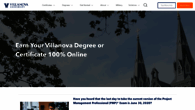 What Villanovau.com website looked like in 2020 (4 years ago)