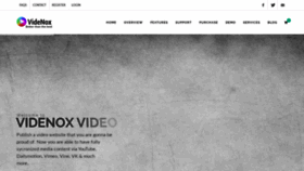 What Videnox.com website looked like in 2020 (4 years ago)