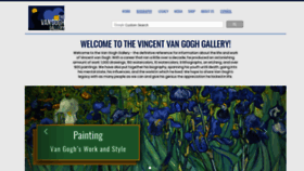 What Vangoghgallery.com website looked like in 2020 (4 years ago)