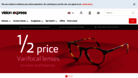 What Visionexpress.com website looked like in 2020 (4 years ago)