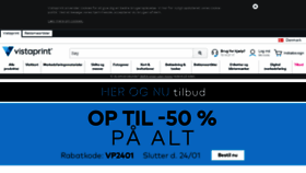 What Vistaprint.dk website looked like in 2020 (4 years ago)