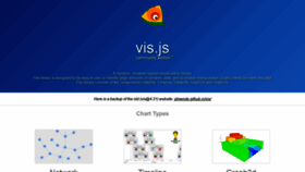 What Visjs.org website looked like in 2020 (4 years ago)