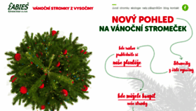 What Vanocni-stromky.cz website looked like in 2020 (6 years ago)