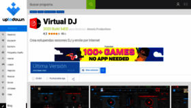 What Virtual-dj.uptodown.com website looked like in 2020 (4 years ago)