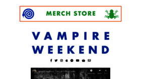 What Vampireweekend.com website looked like in 2020 (4 years ago)
