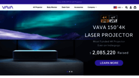 What Vava.com website looked like in 2020 (4 years ago)