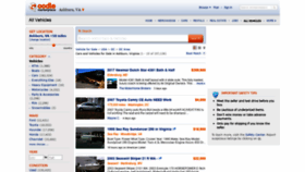 What Vehicles.oodle.com website looked like in 2020 (4 years ago)