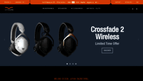 What V-moda.com website looked like in 2020 (4 years ago)