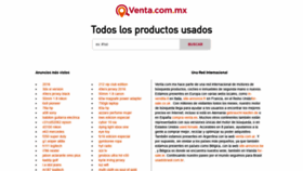 What Venta.com.mx website looked like in 2020 (5 years ago)