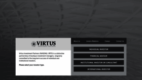 What Virtus.com website looked like in 2020 (4 years ago)