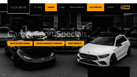 What Vanroycars.nl website looked like in 2020 (6 years ago)