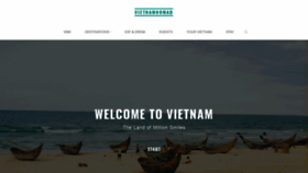 What Vietnamnomad.com website looked like in 2020 (4 years ago)