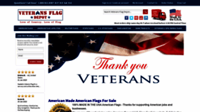 What Veteransflagdepot.com website looked like in 2020 (4 years ago)