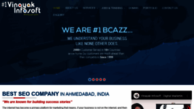 What Vinayakinfosoft.com website looked like in 2020 (4 years ago)